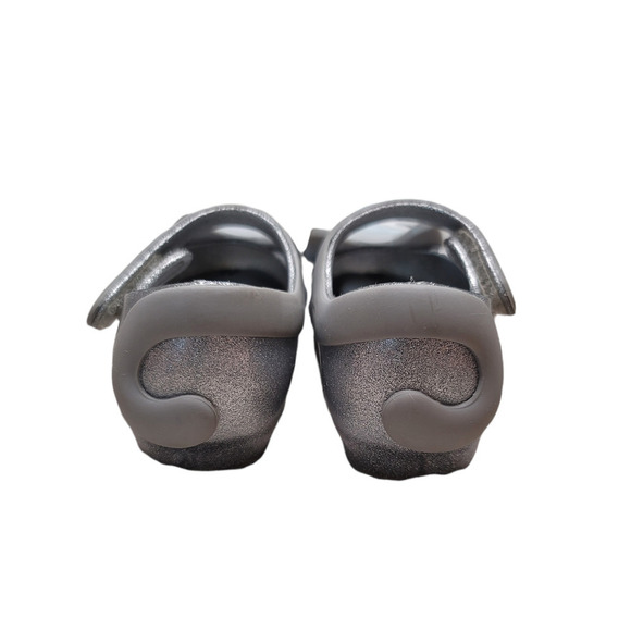 Mini Melissa Toddler Ultra Girl II Cat Glitter Flat Shoes Silver Size US 7M - Picture 6 of 12